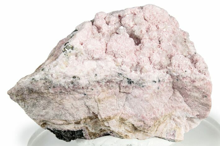 Light Pink Rhodochrosite with Quartz - Peru #358932